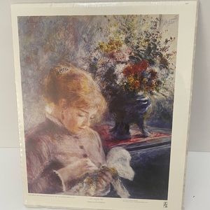 Artwork Young Woman Sewing 1879
Painted originally by: Pierre Auguste Renoir